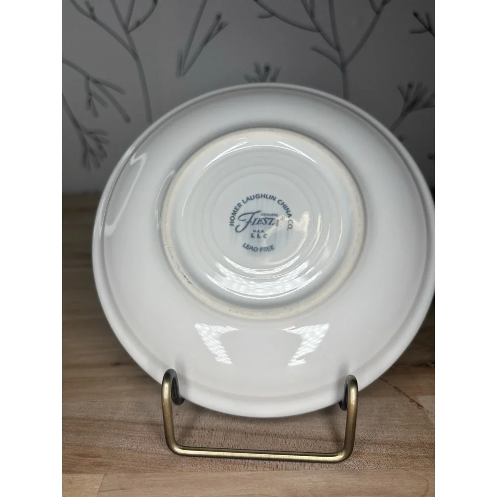 Fiesta Homer Laughlin Ceramic Saucers Set of 4 Made in USA